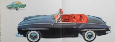 Mercedes-Benz 190 SL Roadster Coupe Modelprogram 1960 Carbrochure (0886)